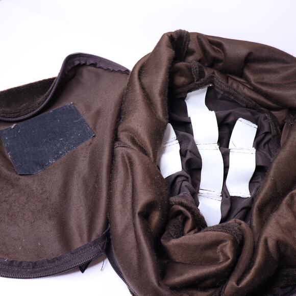 LOVESAC Squattoman Cover Beaver Phur Fleece Dark Brown - Picture 4 of 4